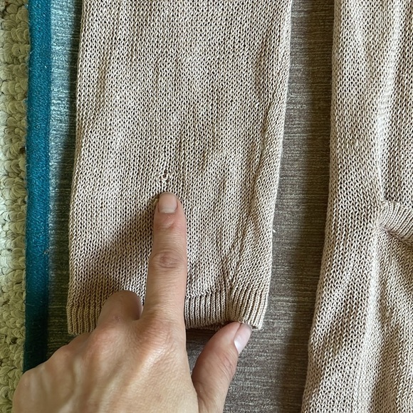 J Jill Women's Linen Long Line Midi Cardigan Sweater - Picture 10 of 15